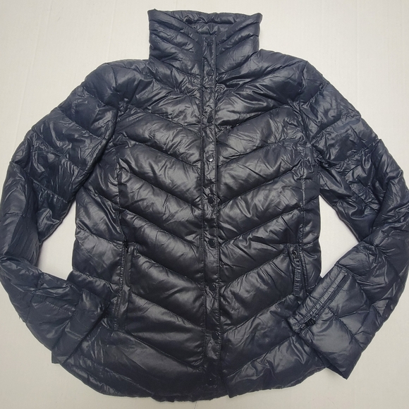 GAP Black Down Puffer Coat Jacket - Picture 15 of 15